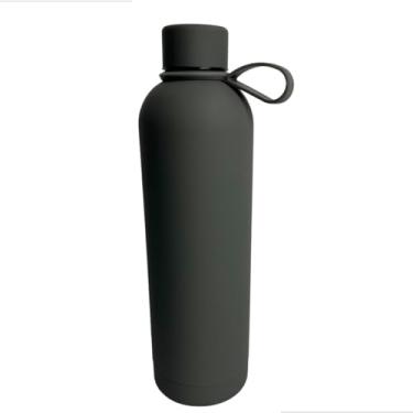 Imagem de Garrafa Térmica Aço Inoxidável 750ml Com Alça Água Quente Ou Fria Para Academia Treino Caminhada (Grafite)