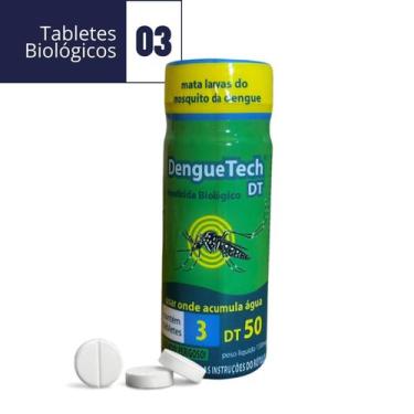 Imagem de Larvicida Biológico 3 Tablets Mata Larva da Dengue - Denguetech