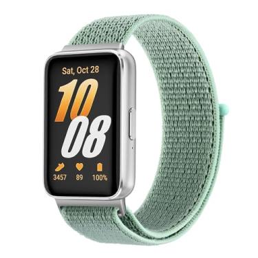 Imagem de Pulseiras de nylon para Samsung Galaxy Fit 3 femininas e masculinas, pulseira de substituição macia e ajustável compatível com acessórios para smartwatch Galaxy Fit 3