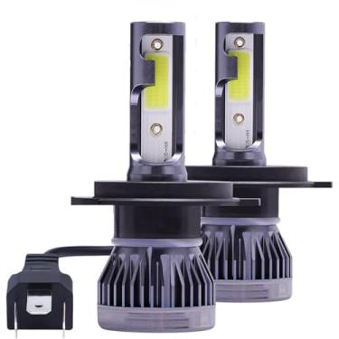 Imagem de Faróis 2 Pcs Mini H7 H4 Led Lâmpada Farol Do Carro H11 H1 H8 H3 H9 9005 Hb3 9006 Hb4 Auto Farol Leds Branco Frio Amarelo 3000k 8000k, H4/9003/HB2 Hi/Lo, 6500K white