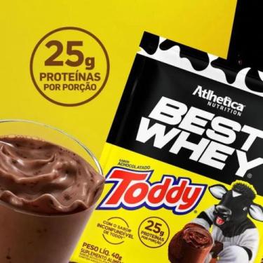 Imagem de Best Whey Atlhetica Nutrition Sabor Achocolatado Toddy Sachê 40g