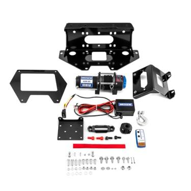 Imagem de WeiSen Kit de guincho elétrico de 12 V de 2,041 kg com suporte de guincho e interruptor basculante compatível com Polaris RZR PRO XP 4 2020-2024, com linha sintética Hawse Fairlead e tampa de gancho