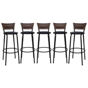 Imagem de Banquetas Alta Cadeiras Bancos Para Cozinha Gourmet Varanda Balcão Ilh