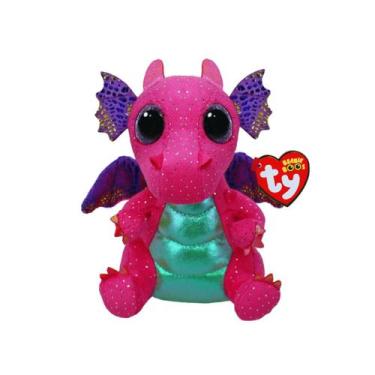 Imagem de Pelúcia Ty Dragão Spitfire Rosa 16cm Beanie Boos - Toyng