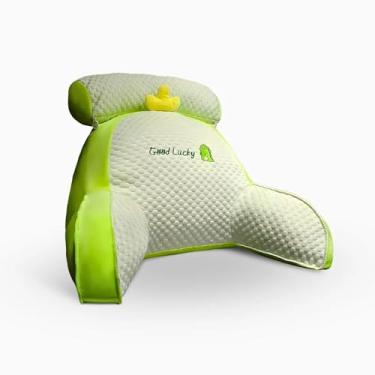 Imagem de Travesseiro Multifuncional de Apoio, Design Ergonômico, 60 x 45 x 20 cm, Rosa, com Capa Removível de Algodão (Verde)