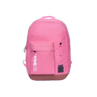 Imagem de Mochila Unissex Juvenil Cores Escolar Passeio Viagem Cor:rosa