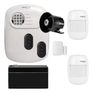 Imagem de Kit Alarme Sem Fio Intelbras ANM 24 NET com 3 Sensores e Acesso Via Ap