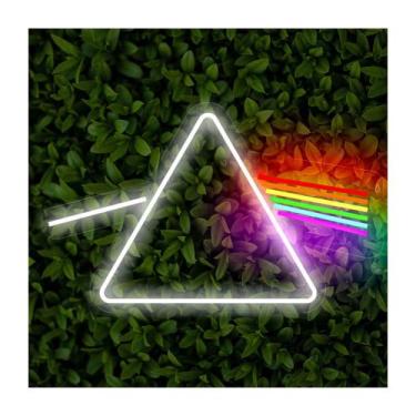 Imagem de Painel Neon DarkSide Pinkfloyd Prisma Rock decoração - Bloom