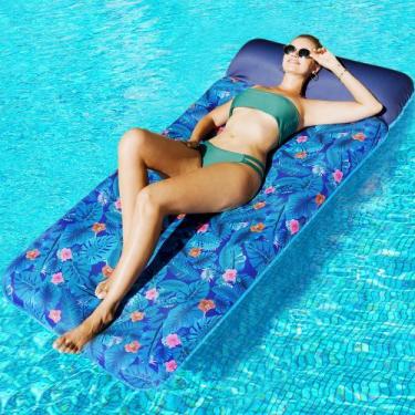 Imagem de Pool Float FindUwill Oversized para adultos com apoio de cabeça 183x94