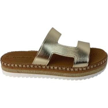 Imagem de Rasteira Moleca Flatform Slide Corda 5447.524 - Dourado (Dourado, BR, Adulto, Numérico, 35)