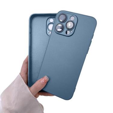 Imagem de Capinha Silicone Vidro Fosco Compatível com iPhone 12 Pro Proteção de 