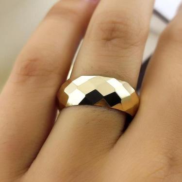 Imagem de Par de Aliancas em Ouro 18K colecao Eternize 8mm, 16 g trabalhadas - J