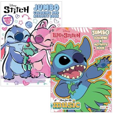 Imagem de Disney Lilo & Stitch Conjunto de livros de colorir e atividades - pacote com 2 | Lilo & Stitch: aqui para a música e Stitch&Angel Ohana