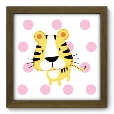 Imagem de Quadro Decorativo - Tigre - 22cm x 22cm - 090qdbm - Allodi