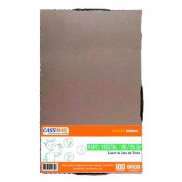 Imagem de Papel Vegetal Ofício 216x355mm 90/95g 100folhas - Cassmar 