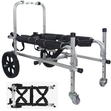 Imagem de Cadeira Andador De 4 Rodas Para Cachorro Pets Médio Porte N2 - Pet Bes