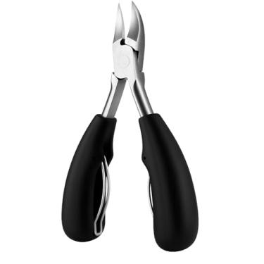 Imagem de Alicate profissional em aço inox com mola dupla, ideal para manicure, pedicure e podologia, oferecendo precisão, resistência e durabilidade.