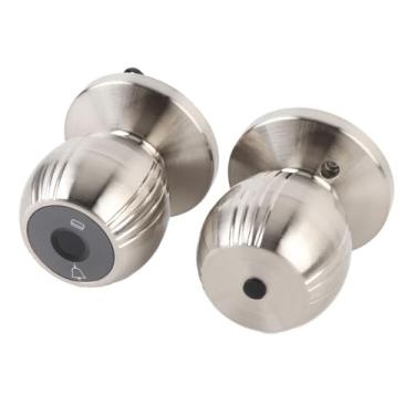 Imagem de Maçaneta De Porta Inteligente, Fechadura De Porta Com Impressão Digital Wifi 5 Em 1 Compatível Com Controle Por Senha, Cartão, Chave E Aplicativ Trava De Porta Biométrica Sem (Eletroplatação de prata)