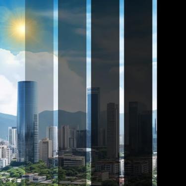 Imagem de FuFin Película de privacidade blackout total para janela com ferramentas de instalação, 100% bloqueio de luz, escurecimento da sala, controle de calor, adesivo de vidro anti-UV para casa, 90 cm × 192