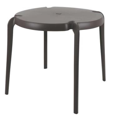 Imagem de Mesa Tramontina Clarice em Polipropileno e Fibra de Vidro Marrom