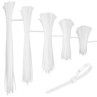 Imagem de Gravatas com zíper QPIXVB, tamanhos variados, 500 unidades, nylon bran