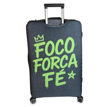 Imagem de Capa para Mala de Viagem Proteção e Identificação com Estampa Cristã G