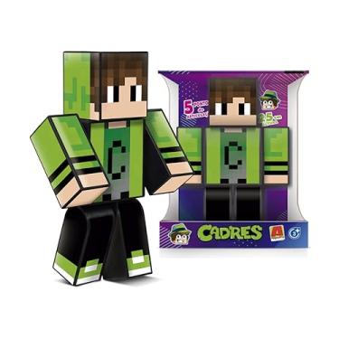 Imagem de Boneco Mine Cadres 25cm Original Youtuber Gamer Articulado