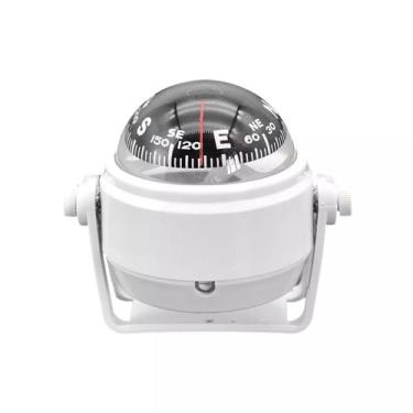 Imagem de Bússola Marítima Náutica Branca 50mm Lancha Barco Pesca - Noster Náuti