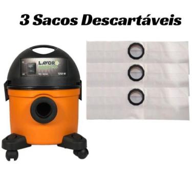 Imagem de Saco Aspirador Pó Lavor Wash Compact Eco 1250w C/ 3UN - ORIPLAST