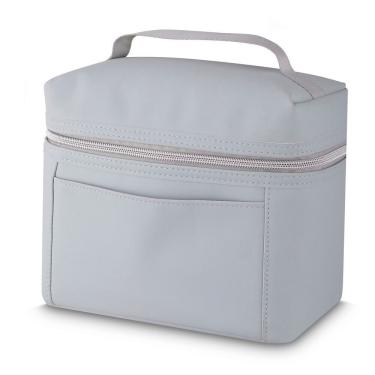 Imagem de Bolsa Térmica 5l Elegante Para Lanches E Marmitex Portátil Com Alça Cinza