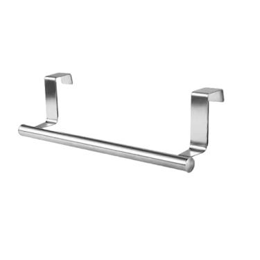 Imagem de 1 ou 2 peças de barra de toalha de aço inoxidável opcional para porta de armário, barra para pendurar toalhas, banheiro, cozinha, suporte para lenços umedecidos, 36 cm, 1 peça