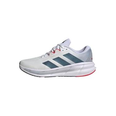 Imagem de adidas Tênis de corrida masculino Questar 3, Branco/preto/rubi puro, 43