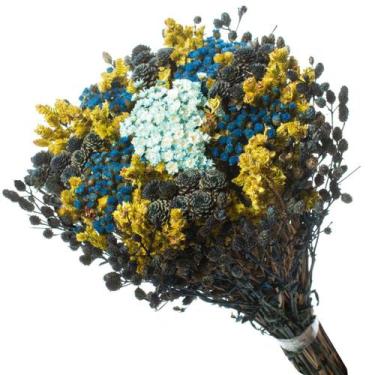 Imagem de Buquê Preservado Rústico Colorido I Flores Desidratadas - Pense Flores