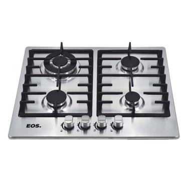 Imagem de Fogão Cooktop Inox A Gás 4 Bocas 1 Dupla Ecg04 Bivolt - Eos B163914 Bivolt