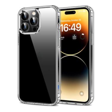 Imagem de Capa Capinha Clear Case Space X Rígida Anti Amarelamento Resistente Para iPhone (iPhone 14 Pro Max)