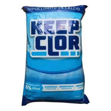 Imagem de Desinfetante Cloro Keepclor Hipoclorito De Calcio 01 Kg