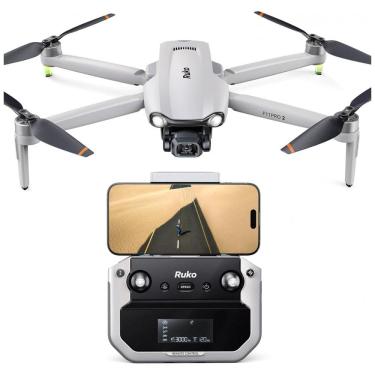 Imagem de Drone Ruko F11PRO 2 com Câmera 6K para Adultos, Gimbal de 3 Eixos, Vídeo 4K30fps, Tempo de Voo de 70 Min com 2 Baterias - Drone Profissional