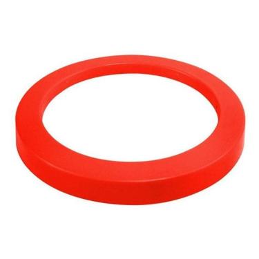 Imagem de Lixeira Plástica 50 Litros 30X70 Com Aro Plástico - Vermelha