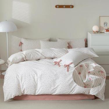 Imagem de Conjunto de capa de edredom VM VOUGEMARKET Rose Flower Queen 100% algo