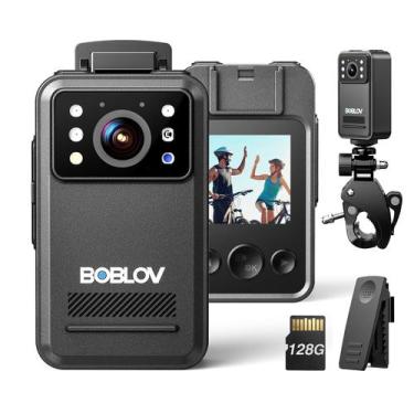 Imagem de Câmera corporal BOBLOV A28 2K 9 horas de bateria com visão noturna 128