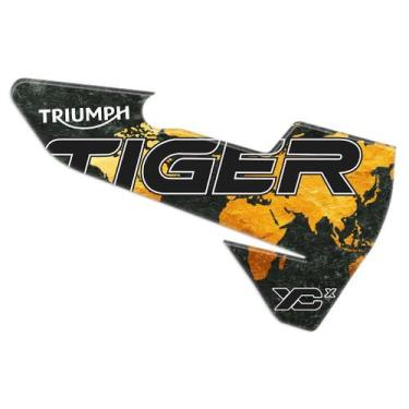 Imagem de Protetor Adesivo Escapamento Compatível Tiger 800 Xcx 2020 - Resinado 