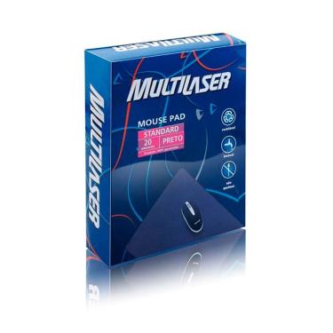 Imagem de Mouse Pad Standard Preto 20 Unidades - Multilaser
