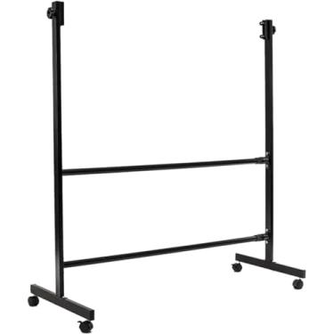 Imagem de CUTPOIY Teaching Blackboard Suporte de quadro branco de metal preto 360° ajustável com roda bloqueável para quadro apagável a seco, quadro-negro