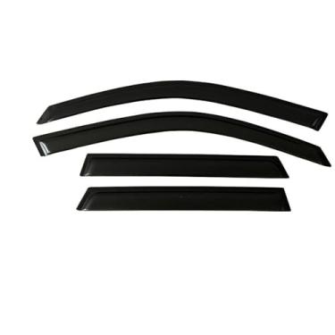 Imagem de GRJQRKHZ Defletor de janela lateral de carro para P&eugeot 306 1993-2000 Weathershied viseira de porta vento sol proteção chuva janela lateral defletores de vento