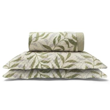 Imagem de Cobre Leito Buettner Casal Microfibra Renove Estampado Angelus 3 Peças Bege