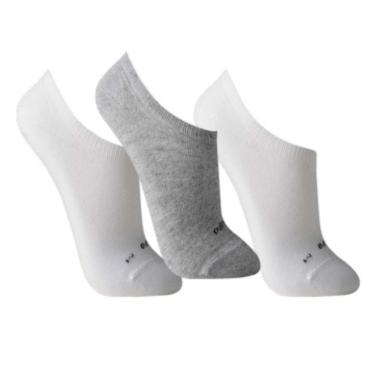 Imagem de Kit 3 Meias LUPO Sport - Cinza/Branco - 03270 | Pau a Pique