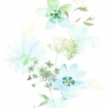 Imagem de Papel de Parede Kylie Floral Azul 81624