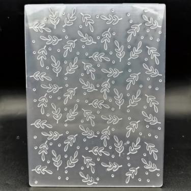 Imagem de Pasta de plástico em relevo 3D, textura de folha de ponto de onda, 14 x 19 cm para fazer cartões, faça você mesmo, scrapbook, papel, artesanato, artesanato, scrapbook, artes, suprimentos, scrapbook