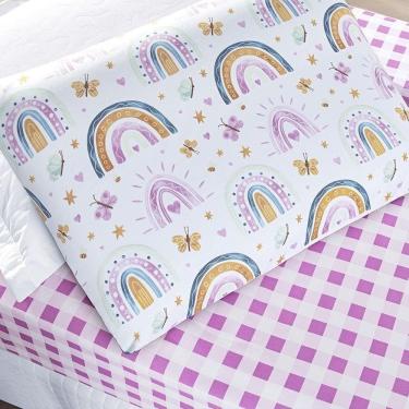 Imagem de Jogo De Cama Tutti Kids 200 Fios Solteiro 02 Peças 100% Poliéster - Rainbow
