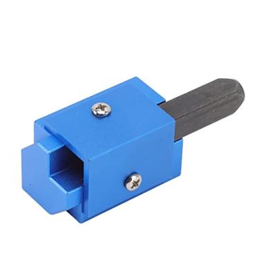 Imagem de Conjunto de cinzel de canto para marcenaria - Cinzel de orifício quadrado de ângulo reto para fundição de dobradiça e trabalho de marcenaria, alinhamento automático de precisão com braçadeira de